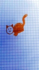 Gatto giallo disegno