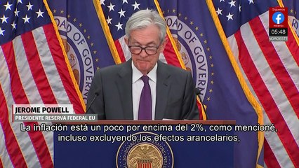 Powell afirma que la política de la Fed no responde a necesidades fiscales del gobierno