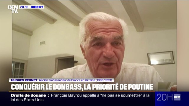 Guerre en Ukraine: pour Hugues Pernet, ancien ambassadeur de France en Ukraine, le Donbass n'est pas une zone clé, c'est une question de principe , pour Vladimir Poutine