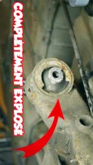 Silent bloc train arrière mort