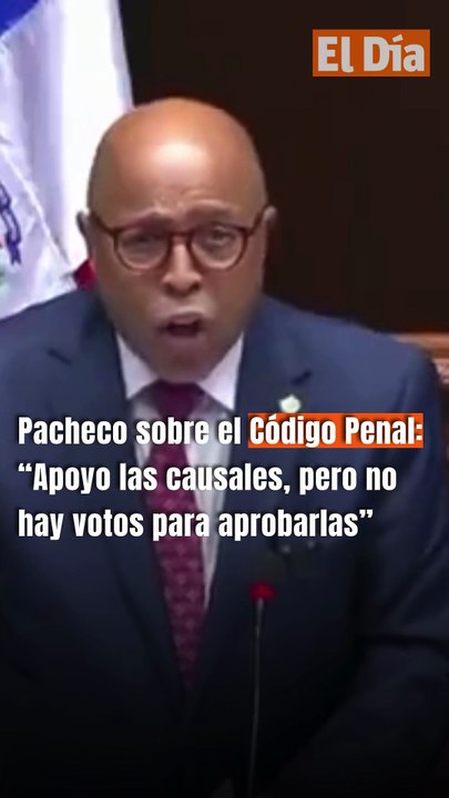 Pacheco sobre el Código Penal: «Apoyo las causales, pero no hay votos para aprobarlas»