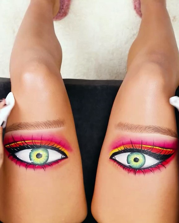 Expressing our makeup skills on different parts of the body💄✨