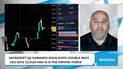 Microsoft Q4 Earnings Highlights: Double Beat, CEO Says 'Cloud And AI Is The Driving Force'