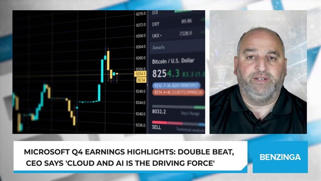 Microsoft Q4 Earnings Highlights: Double Beat, CEO Says 'Cloud And AI Is The Driving Force'