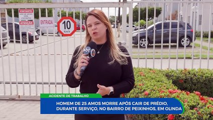 acidente fatal em Olinda: trabalhador terceirizado cai de prédio durante reparo no telhado