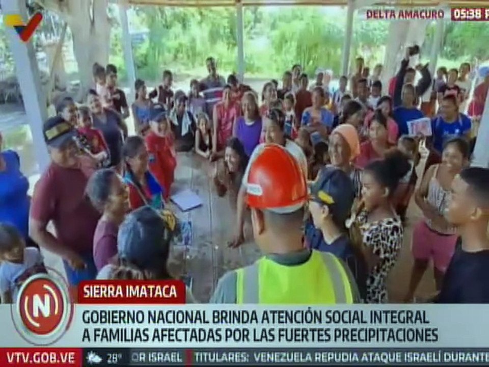 Delta Amacuro | Gobierno Nacional Brinda atención a familias afectadas por intensas lluvias