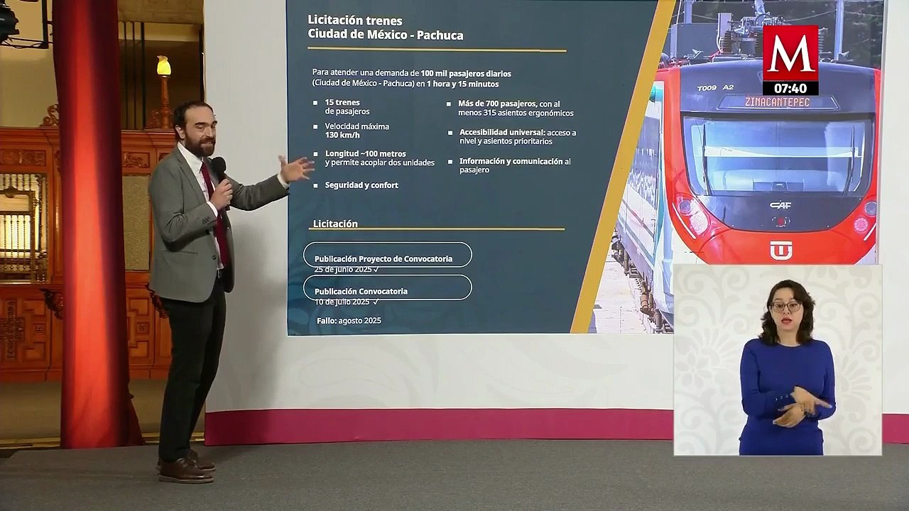 Andrés Lajous informa que cuatro líneas de trenes se encuentran en construcción
