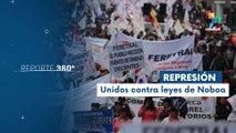 Organizaciones sociales se movilizan contra reformas del pdte. Daniel Noboa