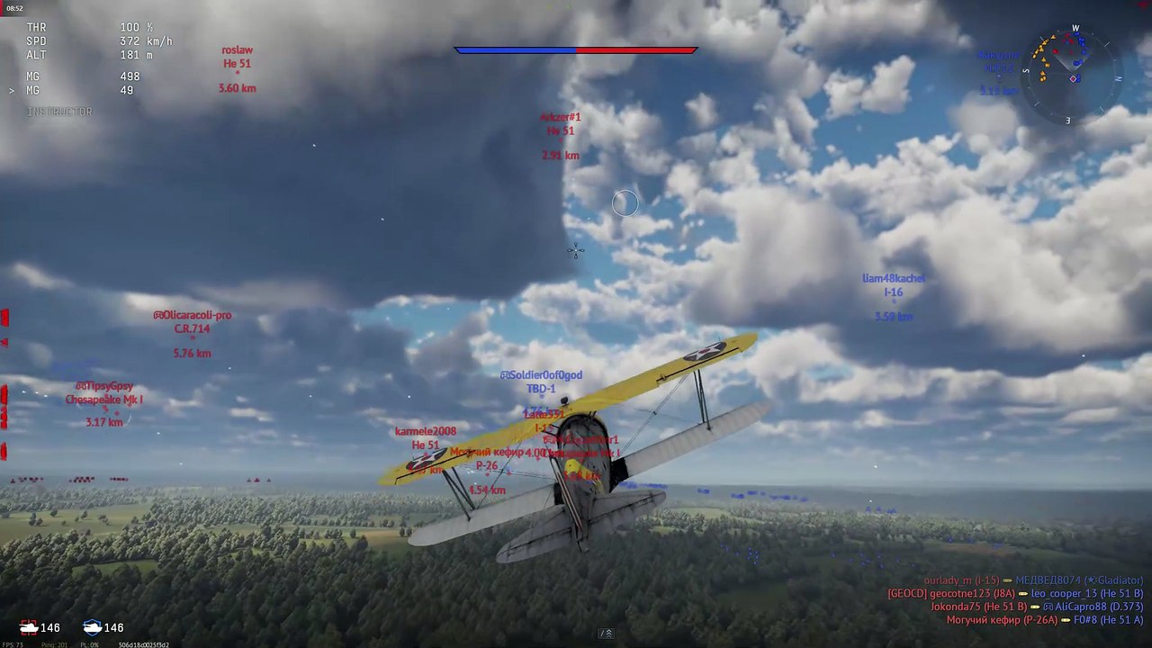 🎮War Thunder Multiplayer Gameplay He51