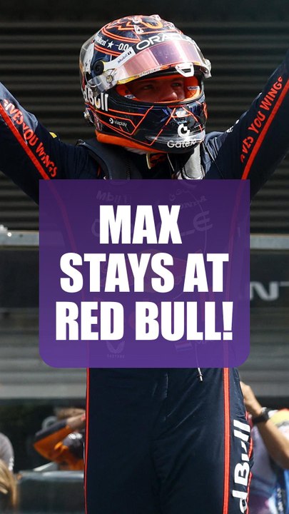 Max stays at Red Bull! #hungariangp #f1 #formula1 #maxverstappen #redbull #shorts