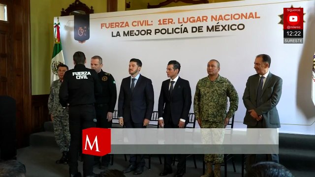Samuel García entrega reconocimientos a elementos de Fuerza Civil por mejor liderazgo nacional