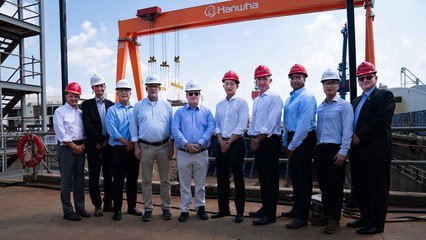 트럼프 측근, 타결 직전 한화필리조선소 방문...김동관과 협력 논의 / YTN