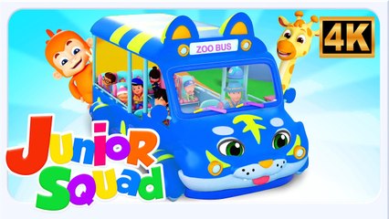 Wheels on the Bus Going to the Zoo, Nursery Rhymes & Songs for Kids_4K