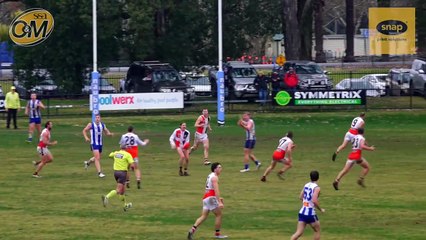 Brody Ricardi kicks one of team's six third-quarter goals