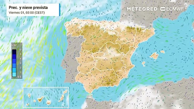 Precipitaciones previstas para los próximos días