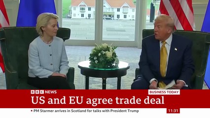 EU and US agree trade deal, with 15% tariffs for European exports to America _ #news#U.S