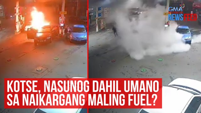 Kotse, nasunog dahil umano sa naikargang maling fuel? | GMA Integrated Newsfeed