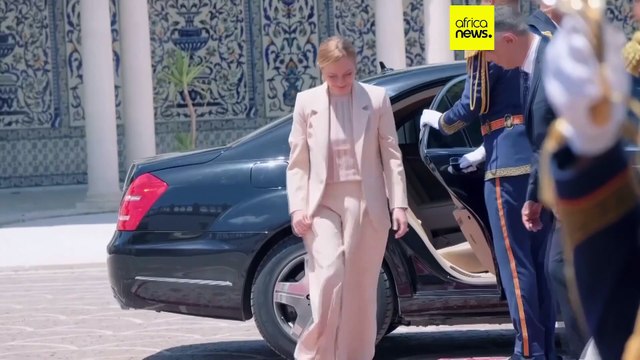 Giorgia Meloni en Tunisie pour une visite officielle avec Kais Saied