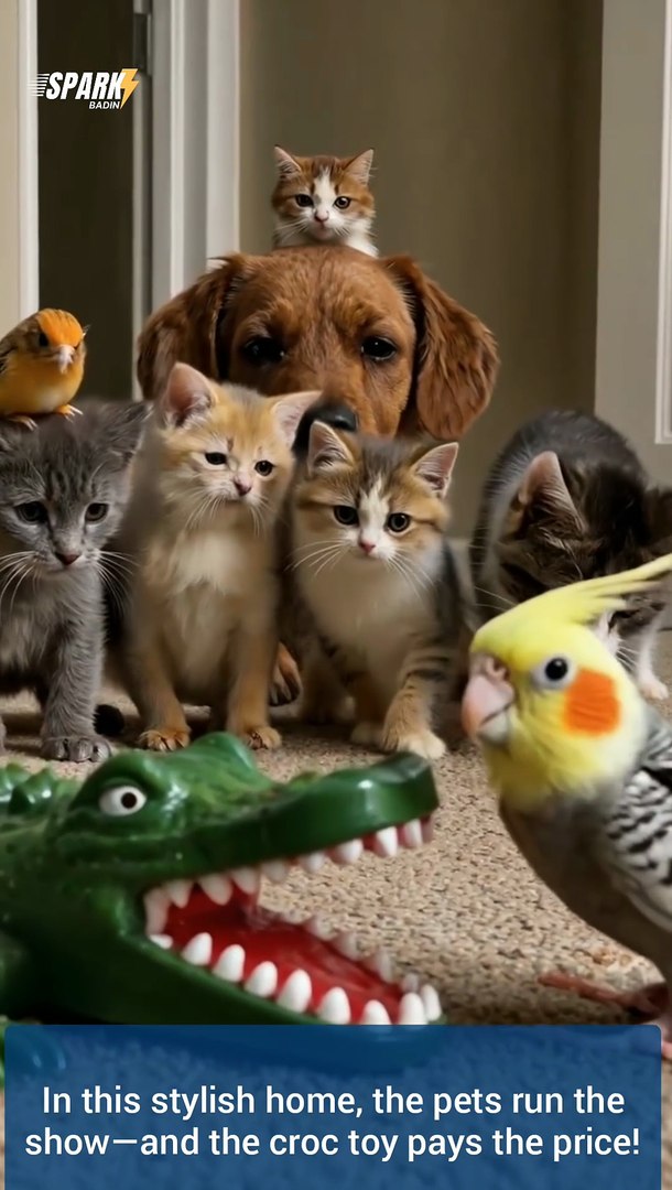 ⁣Crocodile Toy, House Rules! And Pets 🐕 🐶 🐊