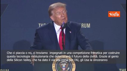 Trump: Gli Usa vinceranno la corsa per l'Intelligenza artificiale