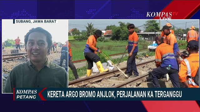 Terbaru! Situasi Evakuasi Kereta Argo Bromo Anggrek Anjlok di Subang-Update Proses Normalisasi Rel