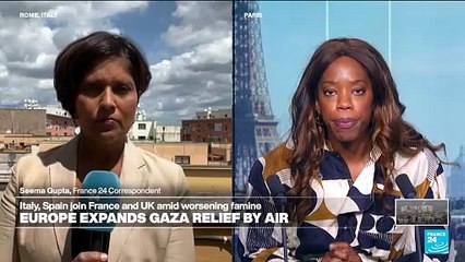 Italy to begin air drops of aid into Gaza