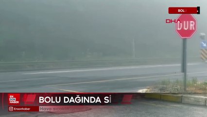Bolu Dağı’nda sis etkili oldu
