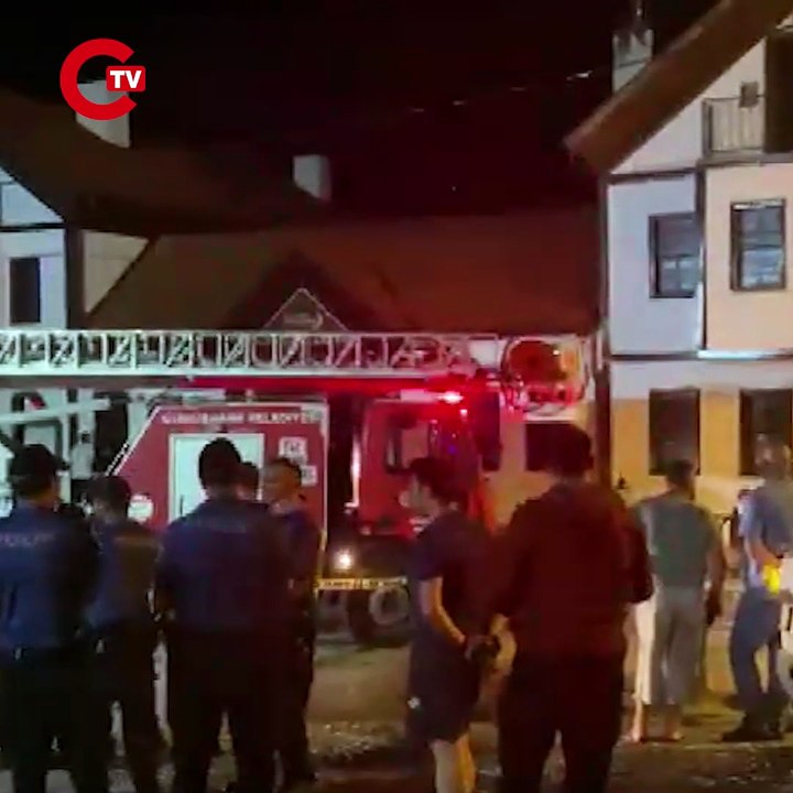 Gümüşhane'de otelde yangın paniği: Yangın alarmı hayat kurtardı!