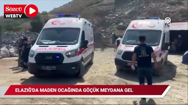 Elazığ'da maden ocağında göçük meydana geldi