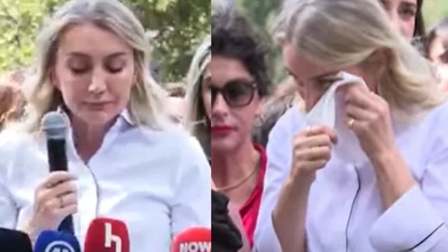 Dilek İmamoğlu gözyaşlarını tutamadı