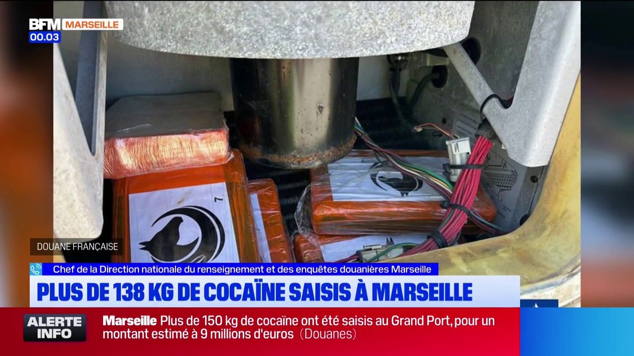 Plus de 138 kilos de cocaïne saisis à Marseille