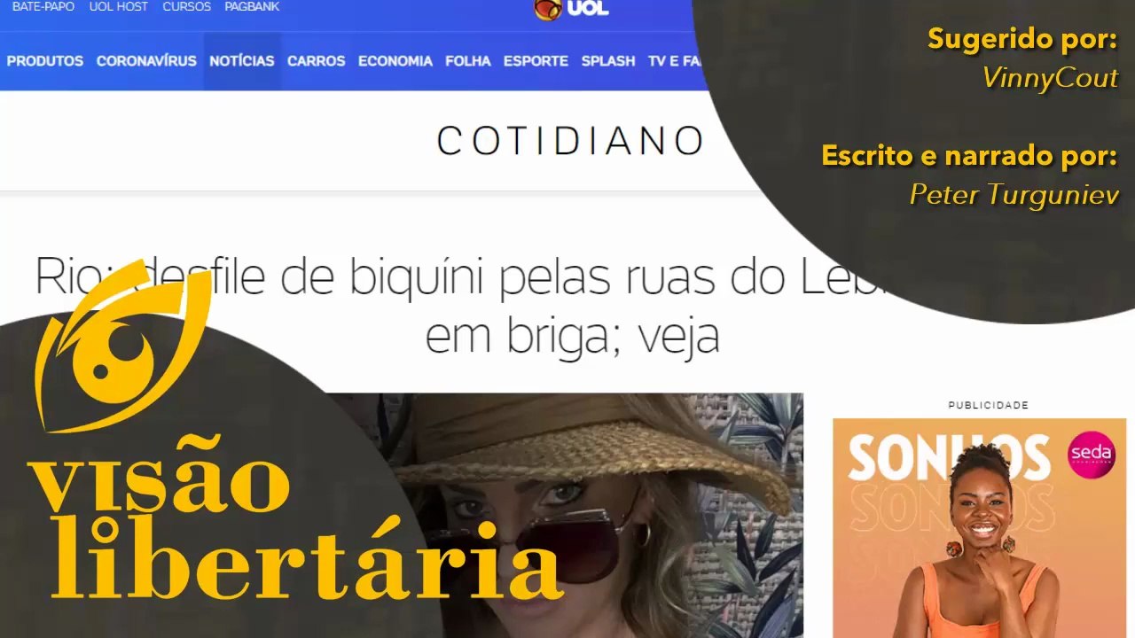 Atentado ao pudor existe? | Visão Libertária - 28/09/20 | ANCAPSU