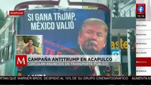 Campaña anti-Trump circula en transporte público de Acapulco