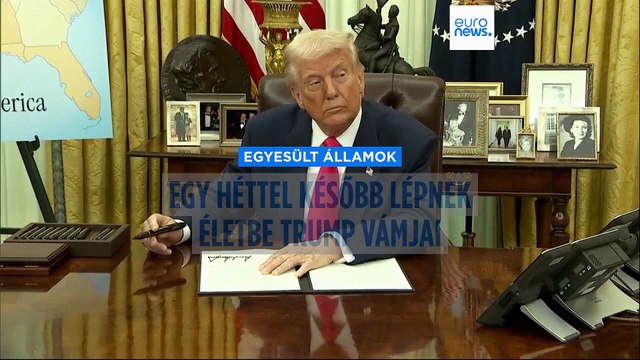 Trump elnök újra megkavarta a védővámokat, de egy héttel elhalasztotta őket