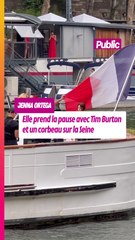 Jenna Ortega prend la pause avec Tim Burton sur la Seine
