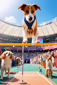 Amazing Dog Circus Trick – Balancing on a Pole Like a Pro!