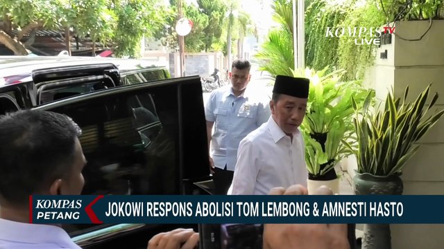 Buka Suara! Jokowi Soal Abolisi Tom Lembong-Amnesti Hasto dari Prabowo | KOMPAS PETANG