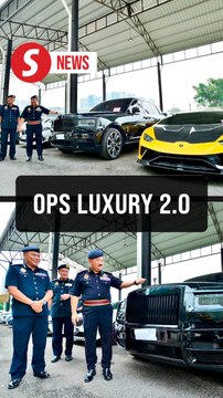 JPJ operation: Rolls Royce, Lambo among 53 luxury vehicles seized