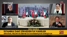 Cumhurbaşkanı Erdoğan, Meloni ve Dibeybe ile görüştü