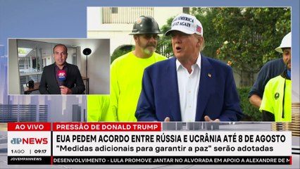 Trump quer acordo entre Rússia e Ucrânia até 8 de agosto