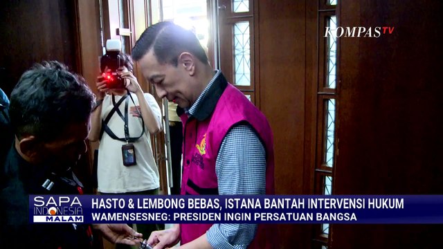Tegas! Istana Bantah Intervensi Hukum dalam Abolisi Tom Lembong dan Amnesti Hasto | SAPA MALAM