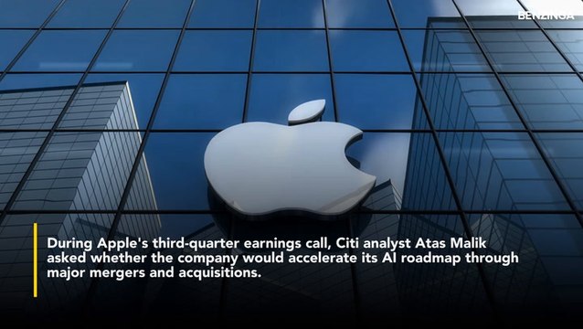 Tim Cook Says Apple Is 'Very Open' To AI Acquisitions Amid Mounting Pressure To Catch Up With Google, Meta And Microsoft