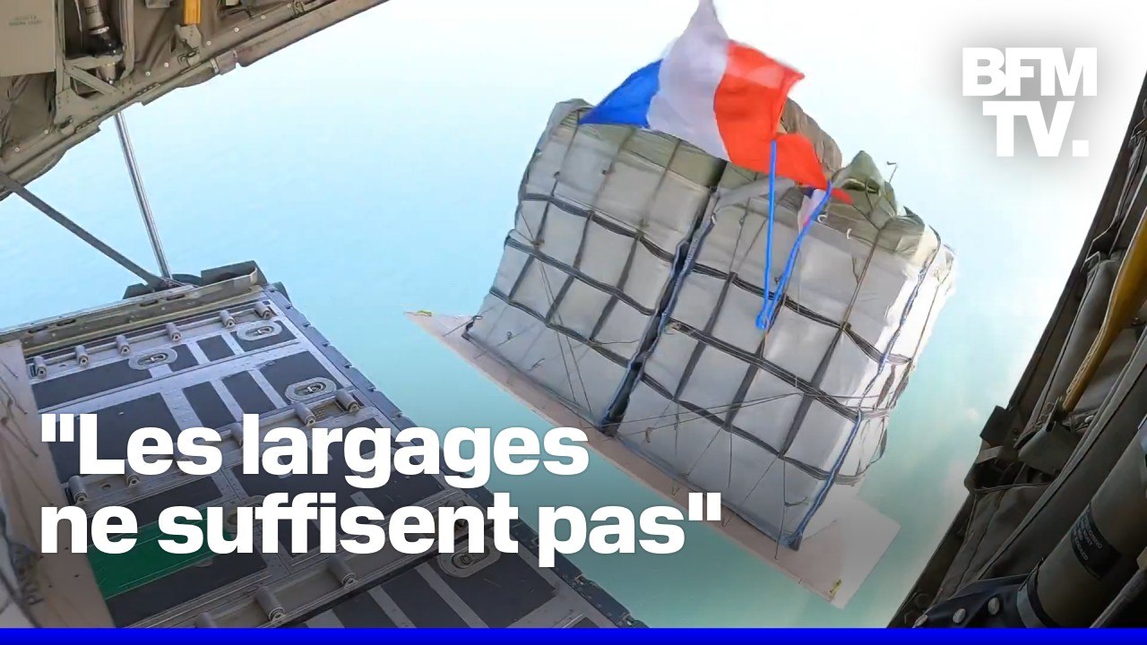 La France largue de l'aide humanitaire à Gaza alors que l'enclave est menacée d'une "famine généralisée" selon l'ONU