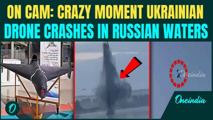 Ukraine's Kamikaze Strike Caught On Cam: Suicide Drone CRASHED Into Russian Lake In Fiery Explosion