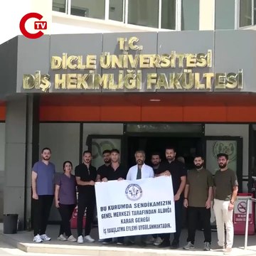Dicle Üniversitesi Diş Hekimliği Fakültesi’nde iş bırakma eylemi