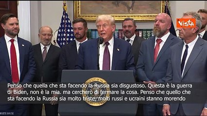 Trump: Quello che sta facendo la Russia in Ucraina è disgustoso