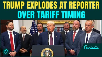 ‘Lunatics Like You…’ Trump CLASHES With Reporter Who Challenged His Second-Term Tariff Moves