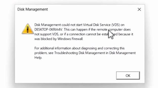 Fix Virtual Disk Service (VDS) Not Starting in Disk Management – Easy Windows 11/10/8/7 Guide