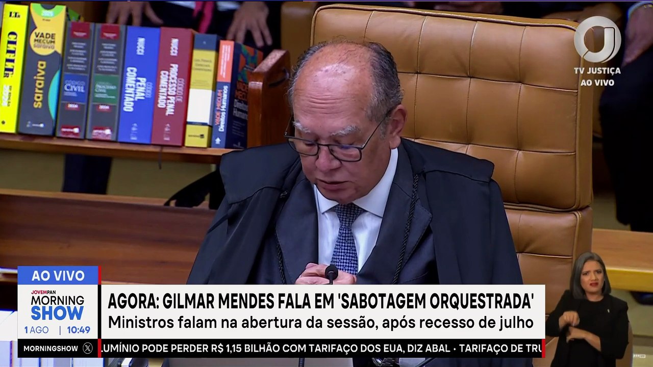 Gilmar Mendes sai em DEFESA de Moraes na volta aos trabalhos do STF