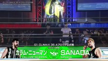 SANADA vs. Callum Newman - G1 Climax 2025 Block A Match: NJPW G1 Climax 35 Day 9 (8/1/2025)